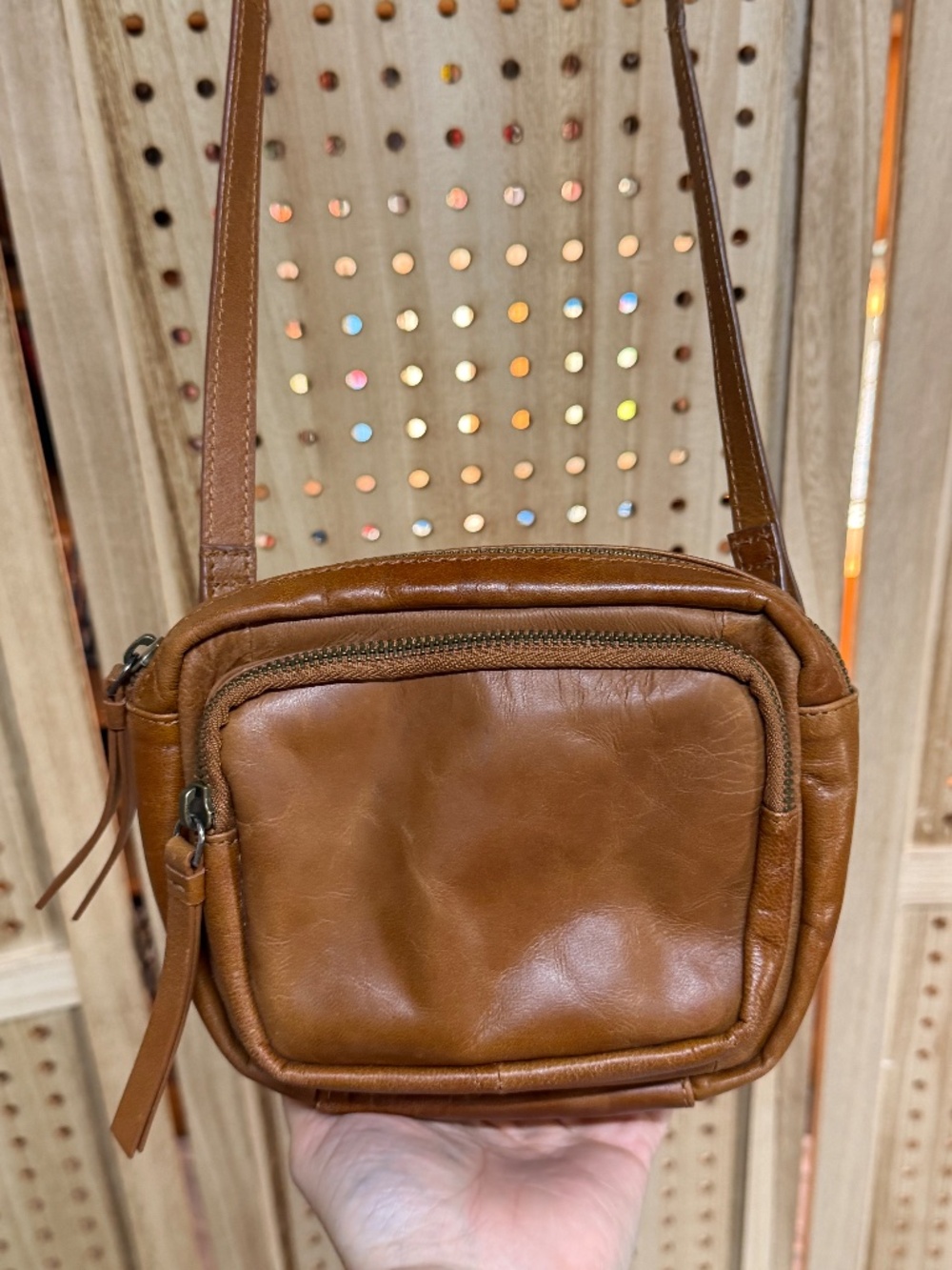 Lucky Brand Yucca Leather Crossbody Bag Walnut Brown Fanny Pack Belt Bag - Picture 6 of 15